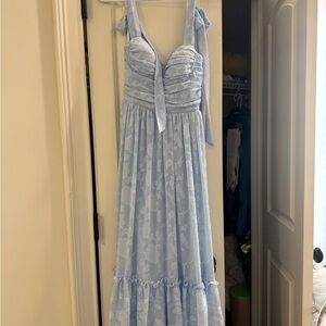 B Darlin Sky Blue Lace Dress
